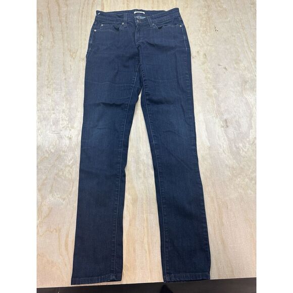 Eileen Fisher Straight Leg Dark Wash Denim Blue Jeans Size 6 (28x30) See Picture - Picture 1 of 7